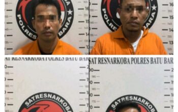 Sat Narkoba Polres Batubara Ringkus Empat Pria, Sita Hampir 2 Ons Sabu