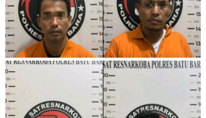 Sat Narkoba Polres Batubara Ringkus Empat Pria, Sita Hampir 2 Ons Sabu