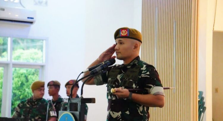 Letkol Arh Wahyu Hidayat Pimpin Upacara Kenaikan Pangkat Bintara dan Tamtama