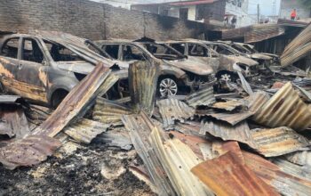 Gudang Penyimpanan Mobil di Kisaran Terbakar, 19 Mobil dan 4 Motor Hangus Dilalap Api