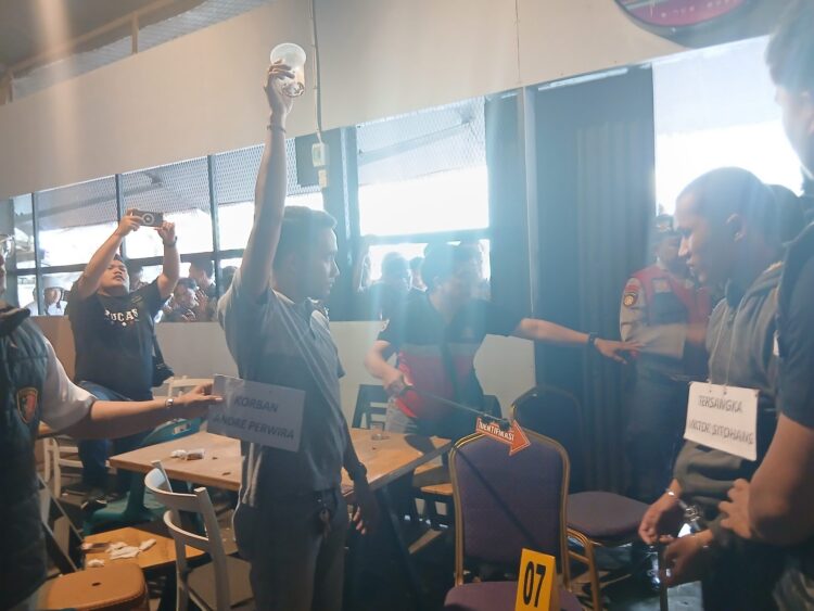 Polisi Gelar Reka Ulang Pembunuhan di Kafe Lotta Pematangsiantar