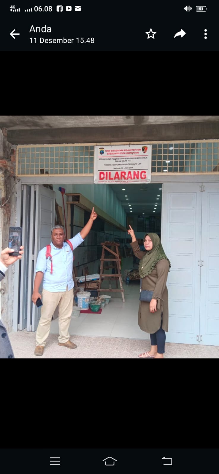 Kasus Salah Objek Eksekusi BRI Lubuk Pakam Mengendap di Polda