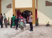 Polsek Pantai Labu Lakukan Pengamanan Ibadah Jumat Agung