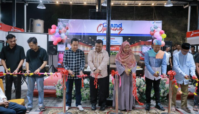 Pemkab Aceh Besar Apresiasi Grand Opening CSR UMKM Foodcourt Meunasah Mon-Pertamina
