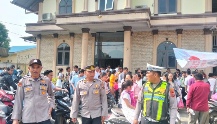 Polres Pelabuhan Belawan Lakukan Pengamanan Gereja Perayaan Paskah