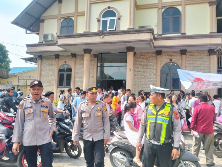 Polres Pelabuhan Belawan Lakukan Pengamanan Gereja Perayaan Paskah