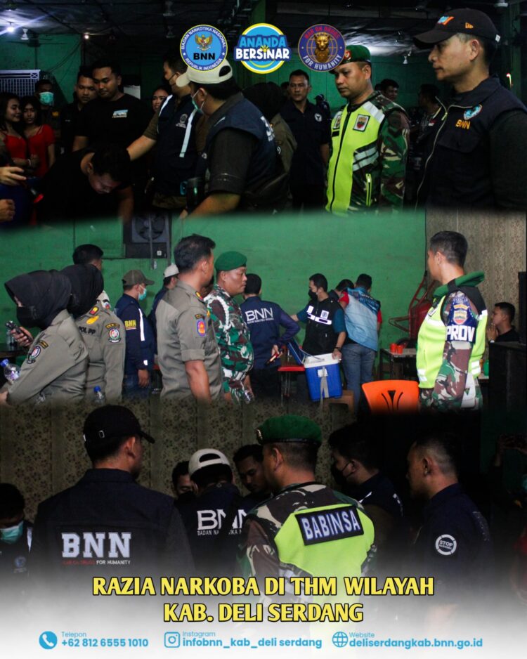 BNNK Deliserdang, Polresta Deliserdang, Kodim 0204, Pemkab Razia Narkoba Dan Miras