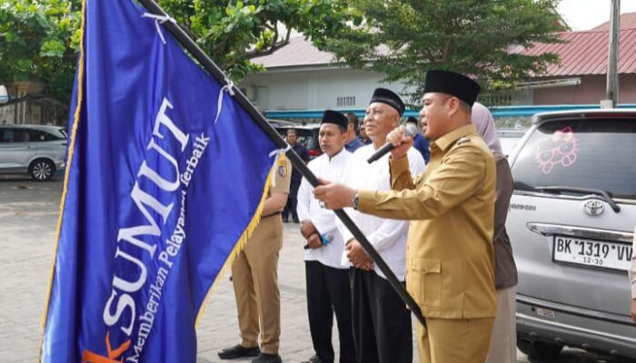 Peserta Manasik Haji Akbar Bank Sumut Dilepas