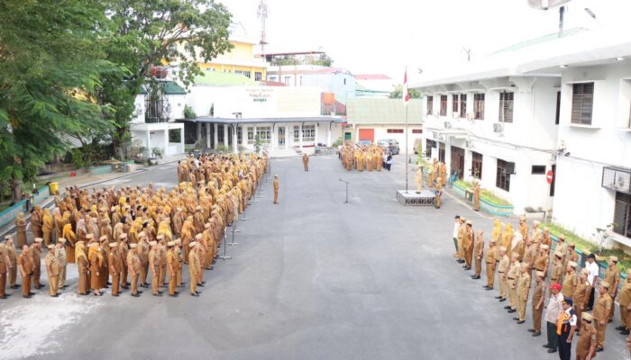 Jadi Pembina Dalam Apel Gabungan, Sekda Binjai Soroti Harmoni Sosial dan Disiplin Aparatur