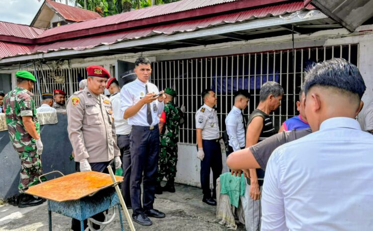 Tim Gabungan Menggeledah, Barang Terlarang di Lapas Kota Bakti Menyerah