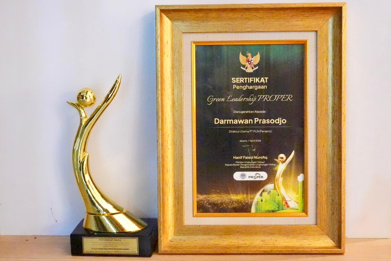 Dorong Inovasi Teknologi Hijau, Dirut PLN Raih Penghargaan Green Leadership
