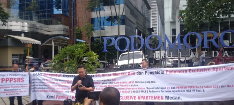 Penghuni Apartemen Podomoro City Deli Demo, Siap Adukan Dugaan Pengelolaan Dana ke KPK