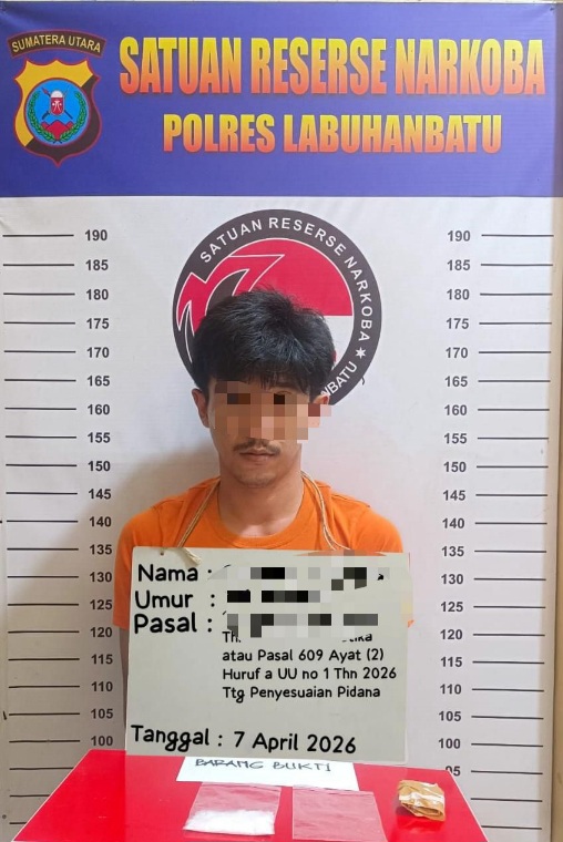 Polres Labuhanbatu Ciduk Pengedar Di Penginapan