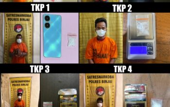 Dalam Sepekan, 6 Pengedar Narkoba diringkus Polres Binjai