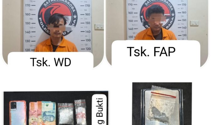 Dalam Satu Malam, Dua Tersangka Kasus Narkoba Ditangkap