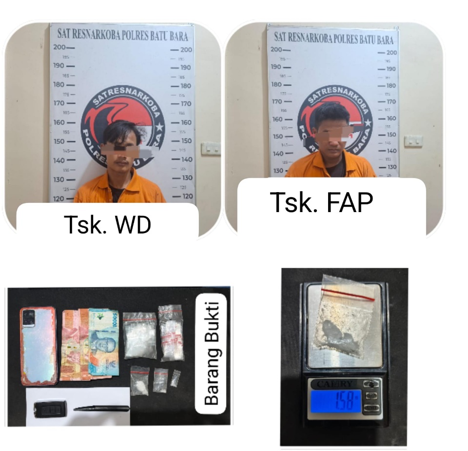 Dalam Satu Malam, Dua Tersangka Kasus Narkoba Ditangkap