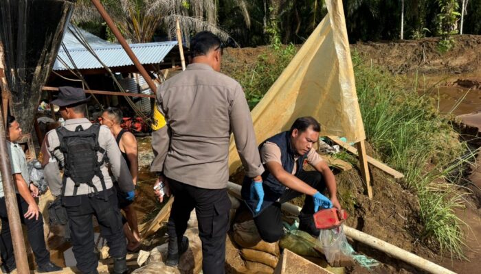 Alarm Pencemaran Lingkungan Di Tambang Rakyat, Polres Abdya Siaga