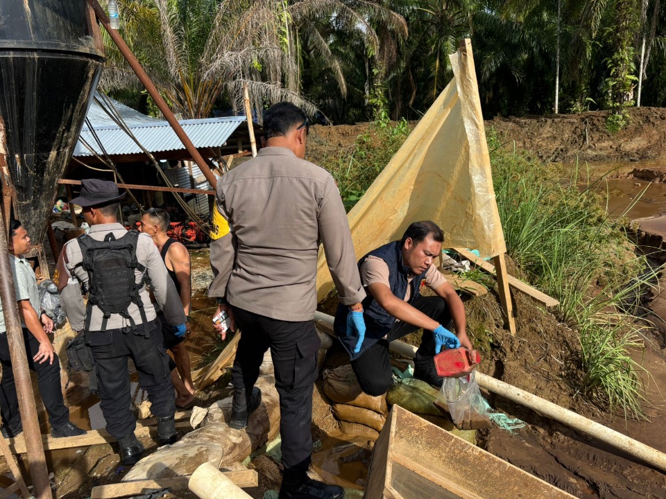 Alarm Pencemaran Lingkungan Di Tambang Rakyat, Polres Abdya Siaga