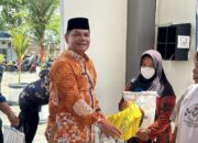 Wujud Kepedulian, Lapas Labuhan Ruku Bagikan Paket Bantuan Ke Warga