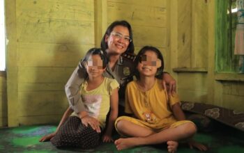 Kapolres Samosir Jadi Orang Tua Asuh Anak Korban Penganiayaan