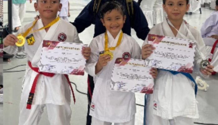 Karateka Dojo Polres Batubara Rebut Medali Kejuaraan Karate se-Sumut