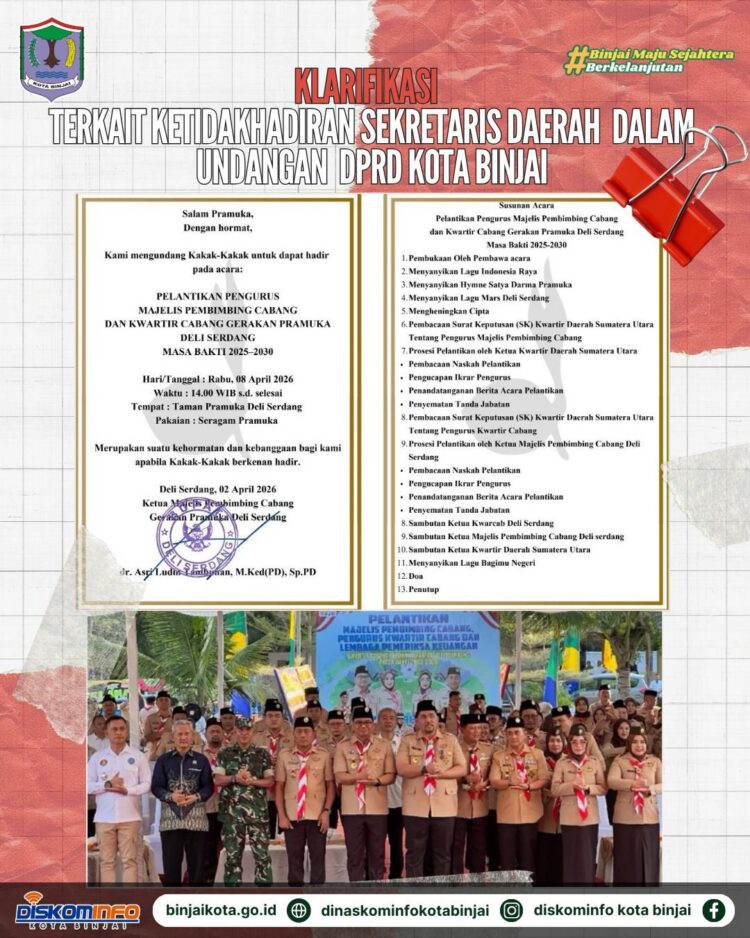 Disebut Tak Respon Undangan DPRD, Pemko Binjai: Sekda Sedang Bertugas di Luar Kota