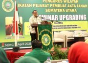 Kakanwil BPN Sumut Sri Pranoto Beri Arahan Saat Buka Seminar Upgrading IPPAT