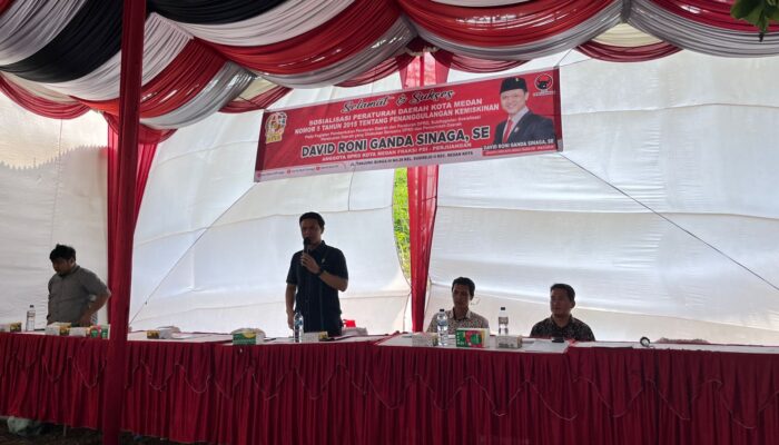 Sosperda Penanggulangan Kemiskinan, David Roni G Sinaga Pastikan Bansos Dari Pemko Medan Akan Tepat Sasaran