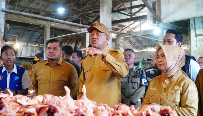 Bupati Syah Afandin Sidak Pasar Baru Stabat, Pastikan Harga Sembako Terkendali Jelang Idul Fitri