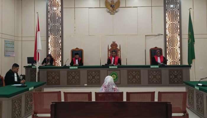 Simpan Sabu 5,36 Gram, Wanita di Banda Aceh Divonis 6 Tahun 3 Bulan Penjara