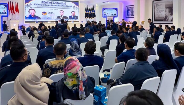 Halal Bihalal, NasDem Sumut ‘Panaskan Mesin’ Partai Hadapi Pemilu 2029