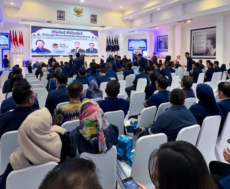 Halal Bihalal, NasDem Sumut ‘Panaskan Mesin’ Partai Hadapi Pemilu 2029