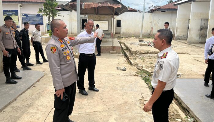 Kapolres Aceh Tamiang Cek Kesiapan Lapas Kuala Simpang