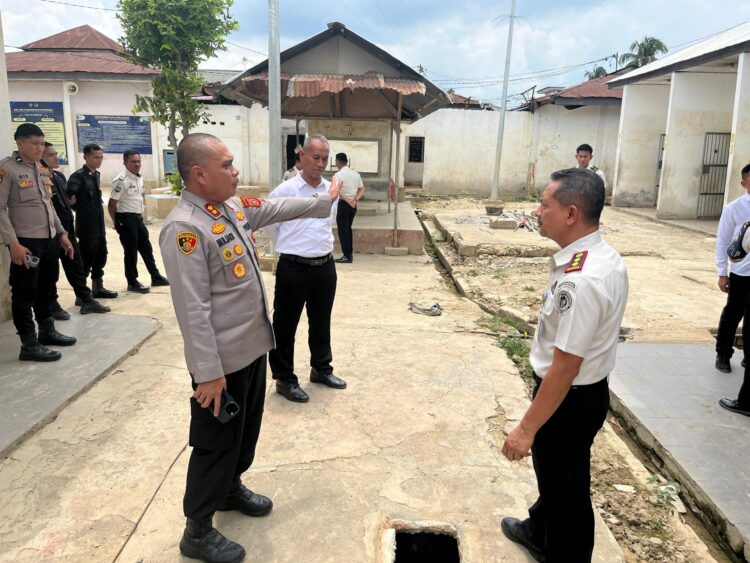 Kapolres Aceh Tamiang Cek Kesiapan Lapas Kuala Simpang