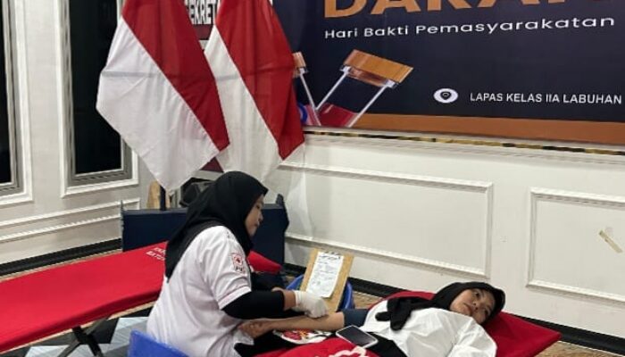 ​Peringati HBP Ke-62, Lapas Labuhan Ruku Gelar Donor Darah Bersama PMI Batubara