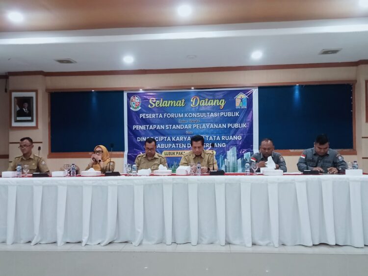 Dinas CKTR Deliserdang Gelar FKP Penetapan Standar Pelayanan Publik