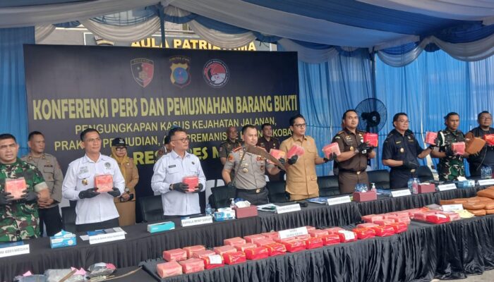 Polsek Medan Tembung Tertinggi Kasus Judi, Curanmor Dan Narkoba