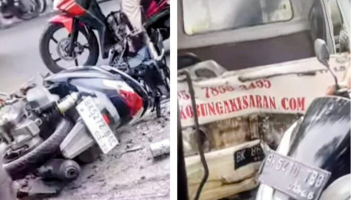Sepeda Motor Vs Pickup, Pelajar Tak Sadarkan Diri