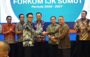 Dirut Bank Sumut Heru Mardiansyah Pimpin Forkom IJK Sumut Periode 2026-2027