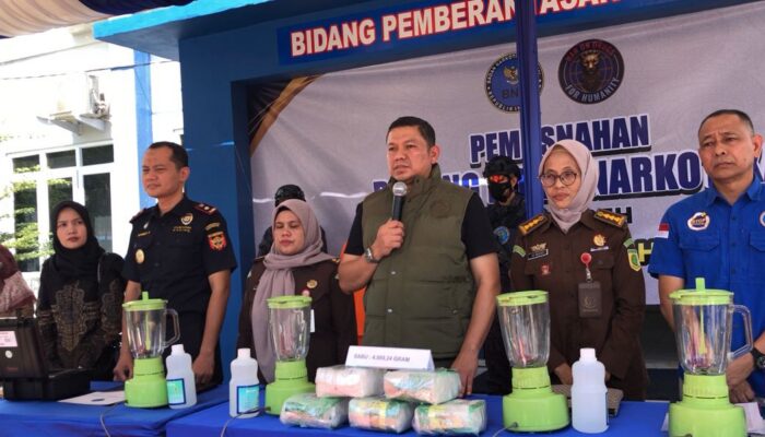 Tindak Pidana Narkotika Terungkap, BNNP Aceh Hancurkan 4,9 Kg Sabu