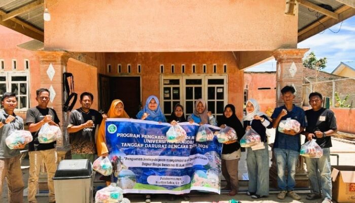 PKM Universitas Samudra Di Aceh Tamiang Bangun Dapur Siaga Bencana Bersama Masyarakat