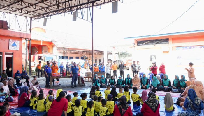 TP. PKK Kota Binjai dan BPBD Binjai Bersinergi Edukasi Kebencanaan bagi Anak Usia Dini