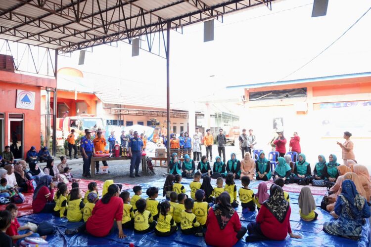 TP. PKK Kota Binjai dan BPBD Binjai Bersinergi Edukasi Kebencanaan bagi Anak Usia Dini
