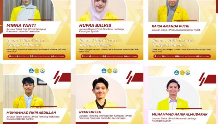 Ketika Ayat Menjadi Cahaya: Mahasiswa PNL Gemilang Di MTQ Nasional 2026