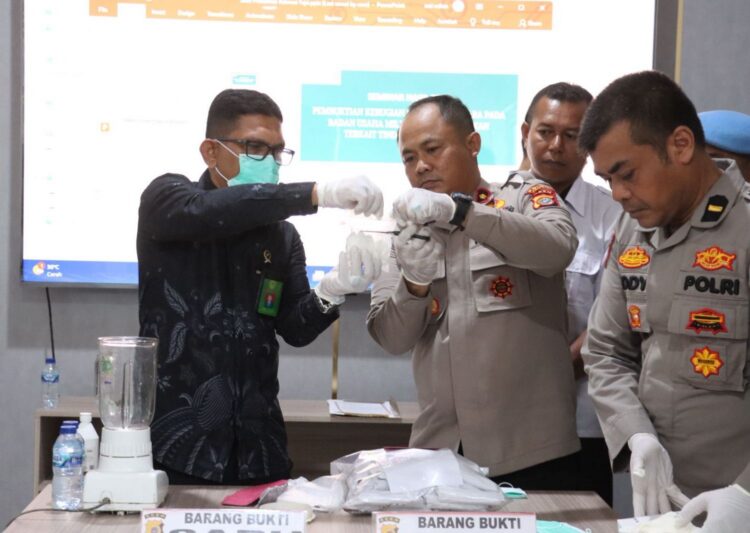Polres Pijay Musnahkan 132 Gram Sabu dan 475 Gram Ganja