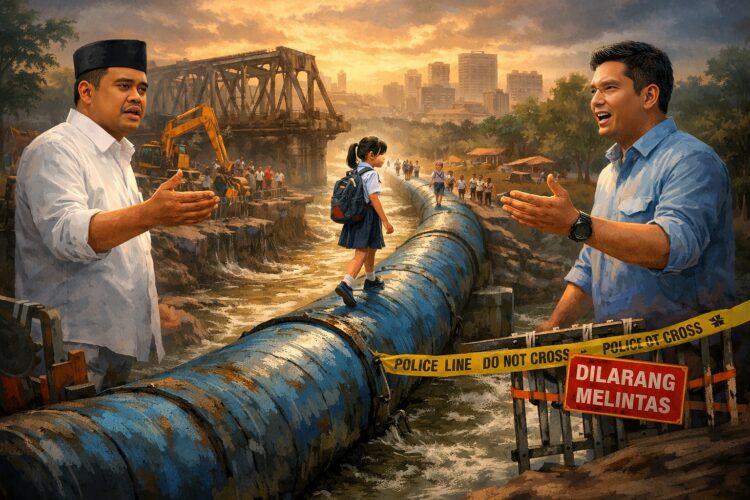 Seteru Dua Wali Kota di “Jembatan Maut”