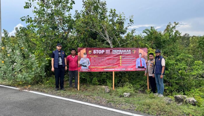 Polres Pidie Bergerak Cegah Karhutla, Semua Waspada