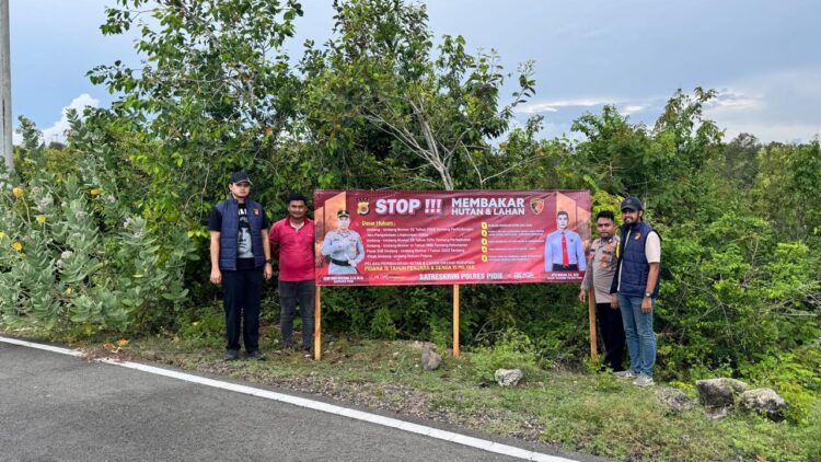 Polres Pidie Bergerak Cegah Karhutla, Semua Waspada
