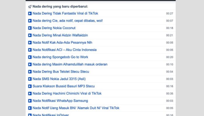 NadaDeringKeren.com – Situs Download Nada Dering Viral Gratis Khusus Pengguna Indonesia