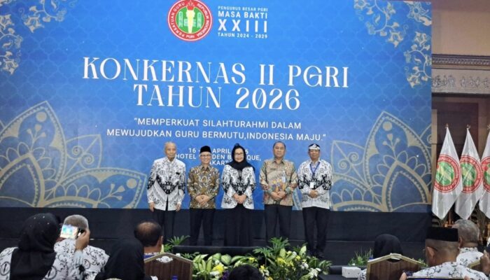 Gelar Kongkernas 2026, PGRI Luncurkan Gerakan Nasional 1 Juta Guru